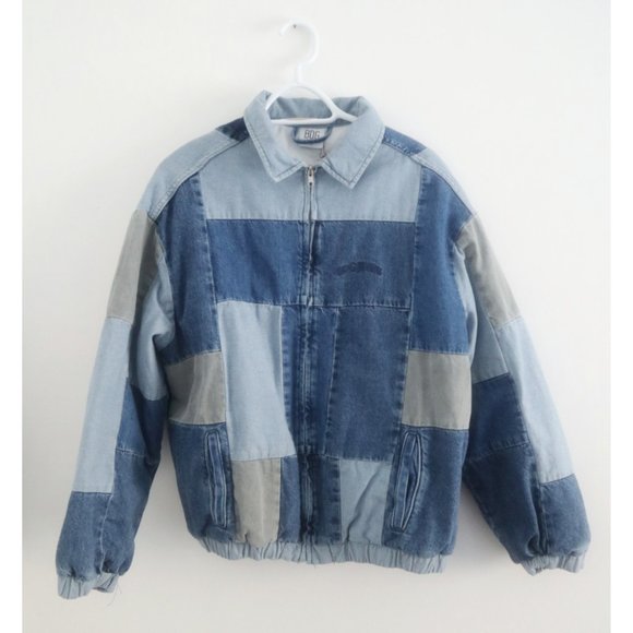 🌸SALE🌸 BDG Oversized Patchwork Bomber Jacket - Picture 2 of 16